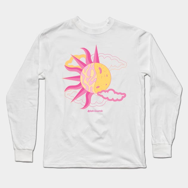 Sunrise Sunset Long Sleeve T-Shirt by Kelsie Cosmic